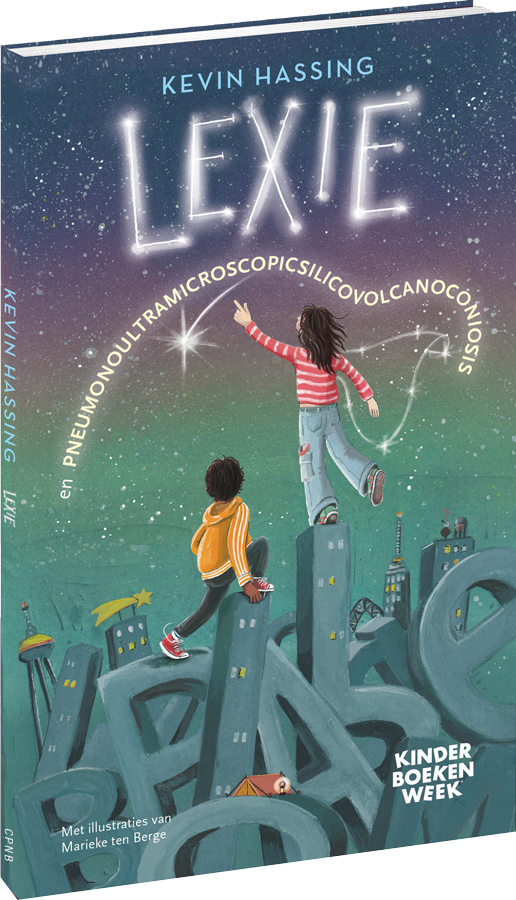 Cover van het kinderboekweekgeschenk 'Lexie', geschreven door Kevin Hassing.
