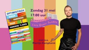 Uitnodiging voor Lazy Queer Sunday met Martijn Kamphorst, over het Queer Handboek.